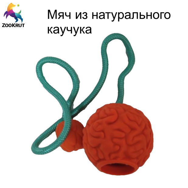 Мяч Мозг Оранжевый + Веревка